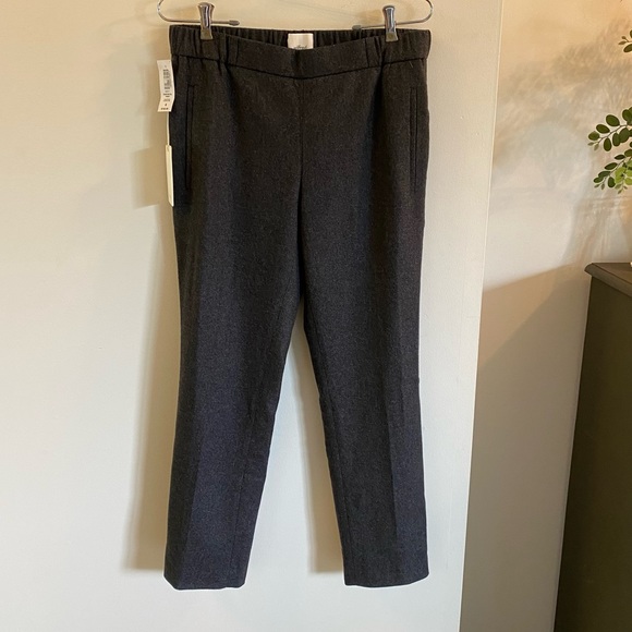 NWT Aritzia Wilfred Darontal Pant Wool Cashmere Charcoal Gray 6 - Picture 9 of 11
